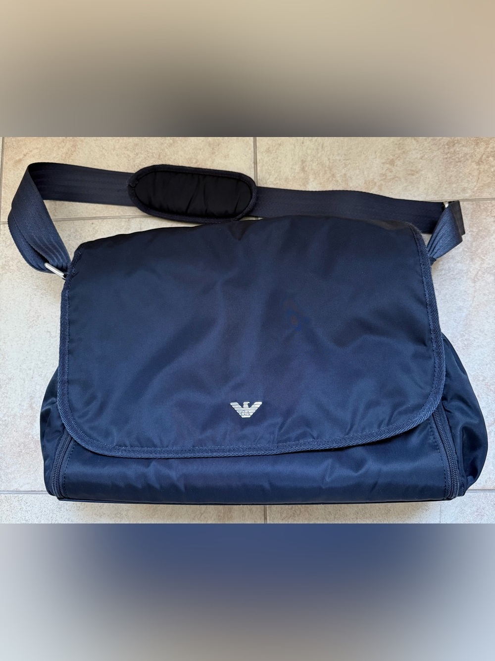 Authentic Emporio Armani Diaper Bag Navy